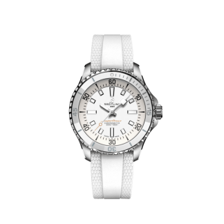kopi breitling Superocean Automatic 36 Rustfrit stål Hvid A17377211A1S1