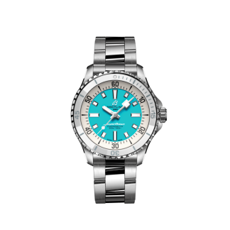 kopi breitling Superocean Automatic 36 Rustfrit stål Turkis A17377211C1A1