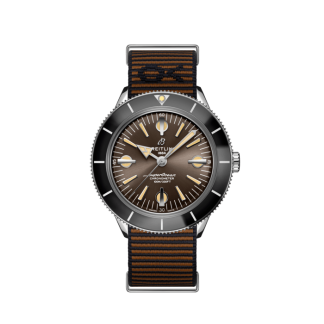 kopi breitling Superocean Heritage '57 Outerknown Rustfrit stål Brun A103703A1Q1W1